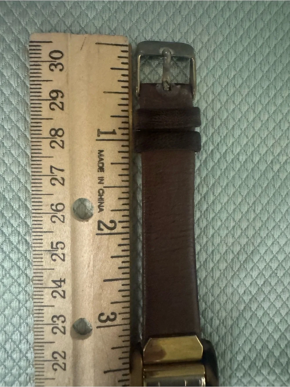 Anne Klein Brown Leather Strap Tortoise Gold-Tone Watch new Battery